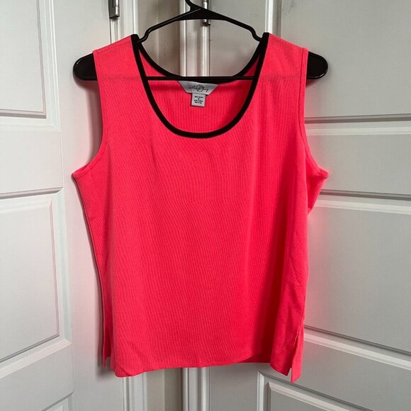 Ming Wang Sleeveless Top – Size Medium – Bright Coral - Picture 2 of 3